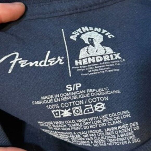 Authentic Hendrix Fender Long Sleeve UNISEX T-Shirt - Picture 2 of 3